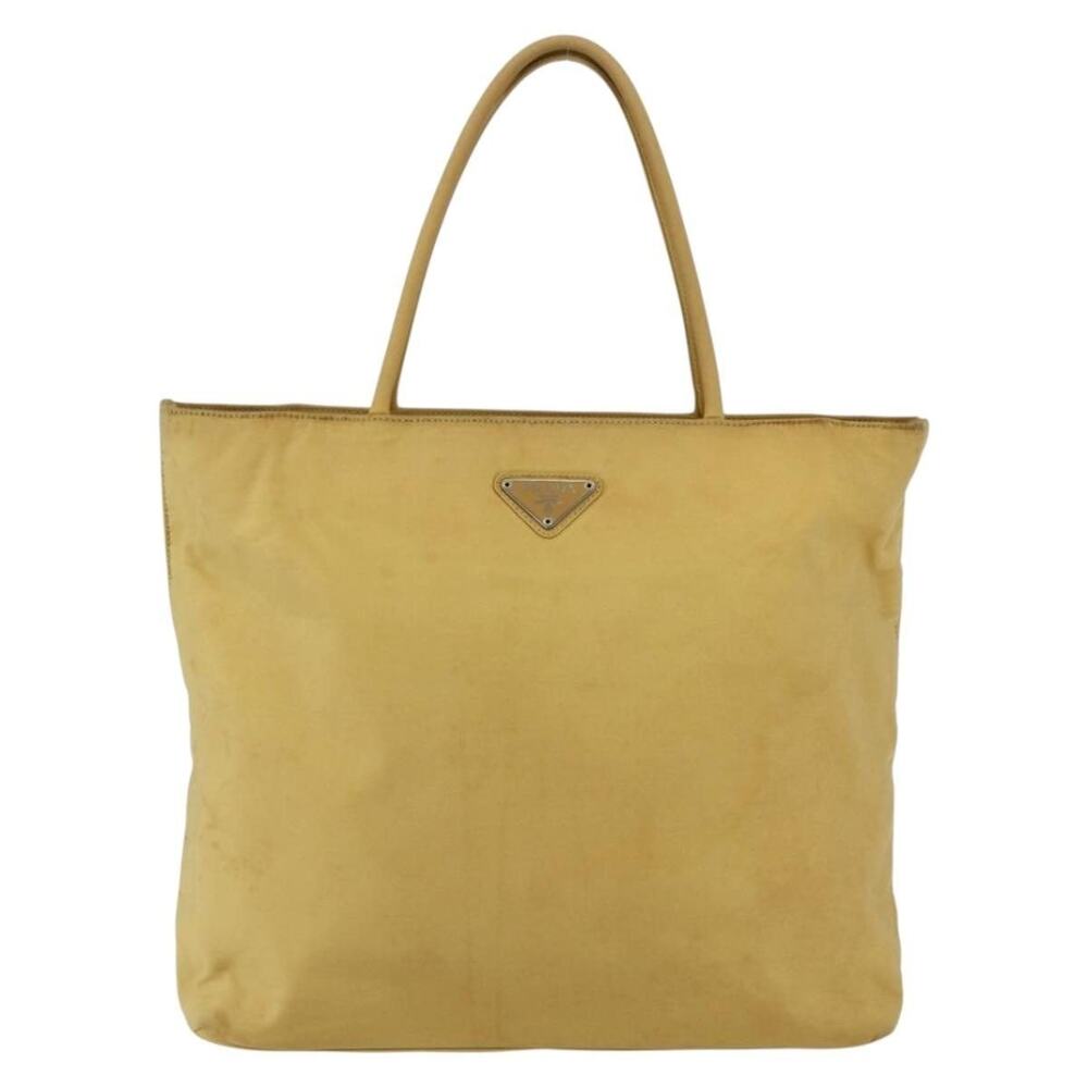 Prada Nylon Handbag Yellow